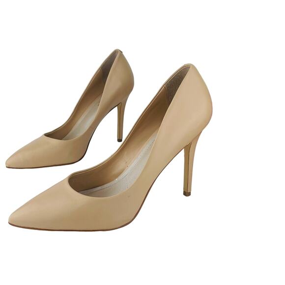 Charles By Charles David Stiletto Pump Sz 8.5 Tan Leather Pointed Toe High Heels - Picture 16 of 16